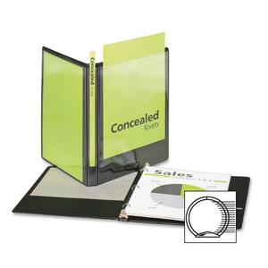 Cardinal ProVue Round Ring View Binder - Letter - 8.5" x 11" - 0.62" Capacity - 1 Each - Black