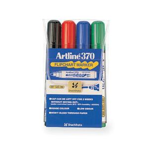 Shachihata Flip Chart Marker - Bullet Marker Point Style - 2 mm Marker Point Size - Assorted Ink - 4 / Pack