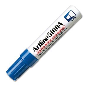 Shachihata Whiteboard Marker - Bullet Marker Point Style - Blue Ink - 1 Each