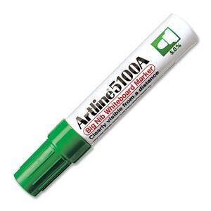 Shachihata Whiteboard Marker - Bullet Marker Point Style - Green Ink - 1 Each
