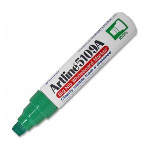 Shachihata Whiteboard Marker - Chisel Marker Point Style - Green Ink - 1 Each