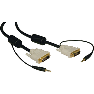 10FT DVI M/M DUAL LINK CBL W/AUDIO DVI-D 3.5MM