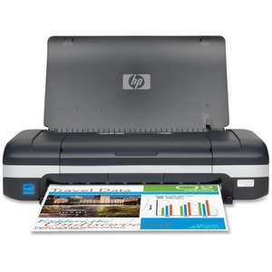 HP Officejet H470 Mobile Inkjet Printer - Color Inkjet - 22 ppm Mono - 18 ppm Color - 4800 dpi - USB, PictBridge - PC, Mac