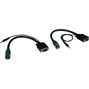 EASY PULL TYPE-A VGA CONNECTOR KIT W/2X HD15M 2X 3.5MM AUDIO