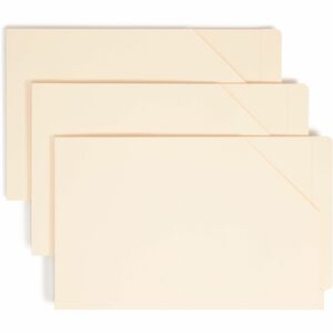 Smead Shelf-Master End Tab File Jacket - Legal - 8.5" x 14" - Straight Tab Cut - 1.5" Expansion - 100 / Box - 11pt. - Manila