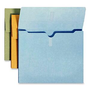 Smead Expanding Wallet with Velcro Closure - Letter - 8.5" x 11" - 2" Expansion - 600 Sheet - 10 / Box - Assorted