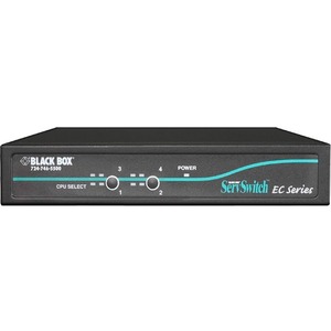 Black Box ServSwitch KV9204A KVM Switch - 4 x 1 - 4 x HD-15 Keyboard/Mouse/Video - 1U