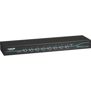 Black Box ServSwitch EC KVM Switch - 8 x 4 - 8 x HD-15 Keyboard/Mouse/Video - 1U - Rack-mountable