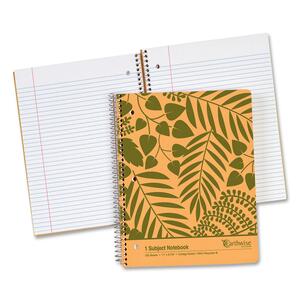 Ampad Envirotech One-subject Notebook - 100 Sheet(s) - 20lb - Ruled - A4 8.75" x 11" - 2 Each - Brown