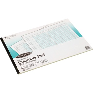 Acco 8-Unit Column Accounting Pad - 50 Sheet(s) - 11" x 16.37" Form Size - 11" x 16.37" Sheet Size