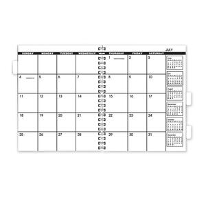 At-A-Glance Planner Refill - Monthly - 9" x 11" - January till December - 1 Month Per 2 Page(s) - White