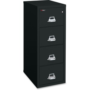 4 Drawer Black Fire Proof File Cabinet