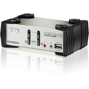 Aten CS1732B 2-Port USB KVMP Switch - 2 x 1 - 2 x HD-15 Keyboard/Mouse/Video