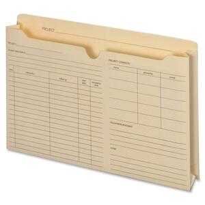 GLOBE-WEIS Project Jacket - Legal - 8.5" x 14" - 2" Expansion - 500 Sheet - 10 / Pack - Manila