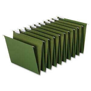 GLOBE-WEIS Accordion Hanging Folder - Letter - 8.5" x 11" - 1/5 Tab Cut - 2 / Box - Green, Clear