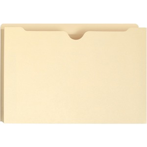 Smead Reinforced Tab Manila File Jacket - Legal - 8.5" x 14" - Straight Tab Cut - 2" Expansion - 5 / Box - 11pt. - Manila