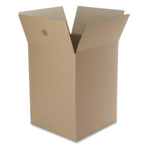 Caremail Large Foldable Box - External Dimensions 16" Height x 16" Width x 15" Depth - Kraft - Brown