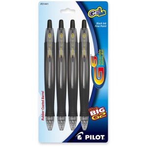 Pilot G6 Retractable Gel Pen - Black Ink - 4 / Pack