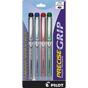 Pilot Precise Grip Rolling Ball Pen - Assorted Ink - 5 / Pack