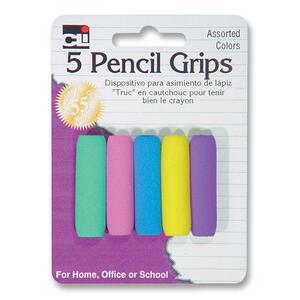 CLI Cushion Grip - Soft Foam - 5 / Pack - Yellow, Purple, Red, Blue, Green