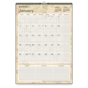 At-A-Glance LifeLinks Wall Calendar - Monthly - 12" x 17" - January till December - 1 Month Per 1 Page(s)