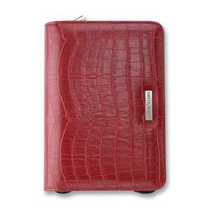 Day Runner Bordeaux Planner - Daily - 5.5" x 8.5" - Vinyl Cover - Red