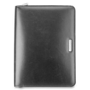 Day Runner Fairmont Planner - Daily - 5.5" x 8.5" - Leather Cover - Black