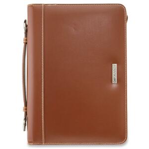 Day Runner Modena Planner - Daily - 5.5" x 8.5" - Leather Cover - Brown