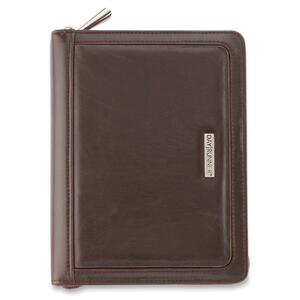 Day Runner Windsor Quickview Planner - Weekly - 5.5" x 8.5" - January till December - Leather Cover - Brown