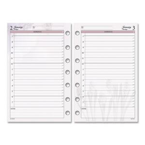 Day Runner Express Nature Planning Page - Daily - 5.5" x 8.5" - January till December - 1 Day Per 2 Page(s) - White