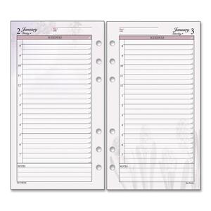 Day Runner Express Nature Planning Page - Daily - 3.75" x 6.75" - January till December - 1 Day Per 2 Page(s) - White