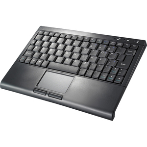 Solidtek KB-3462B-BT Super Mini Bluetooth Wireless Keyboard With TouchPad Black