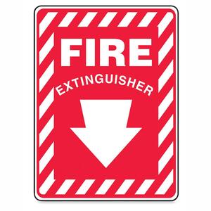 Accuform Signs Fire Extinguisher Sign - "Fire Extinguisher" Preprinted - 14" x 10" Accuform Signs Fire Extinguisher Sign - "Fire Extinguisher" Preprinted - 14" x 10"