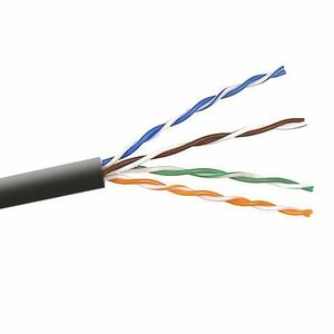 Belkin Cat.5e Horizontal UTP Bulk Cable (Bare wire) - 1000ft - Black