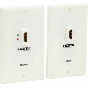 Tripp Lite by Eaton HDMI over Dual Cat5/Cat6 Extender Wall Plate Kit with Transmitter and Receiver TAA