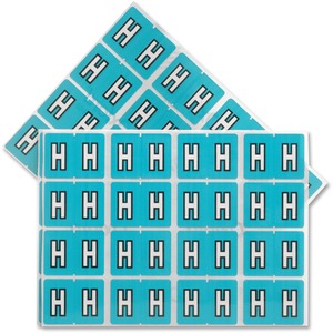 H Light Blue Coded Label - Click Image to Close