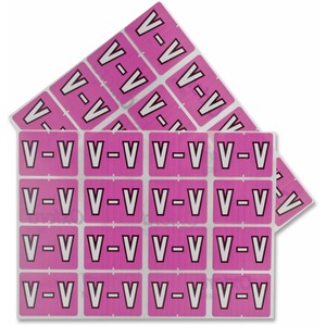 V Lilac Coded Label