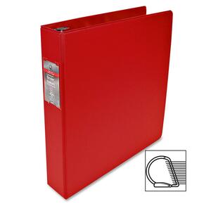 Dubblock D Ring 1-1/2" Red Binder with Pocket