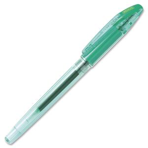 Zebra Pen Jimnie Gel Non-Refillable Rollerball Pens - 0.7 mm Pen Point Size - Green Ink - See-Through Barrel - 12 / Box