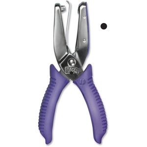 McGill Punchline Hand Held Hole Punch - 1 Punch Head(s) - 15 Sheet Capacity - 0.25"1.25" - Black