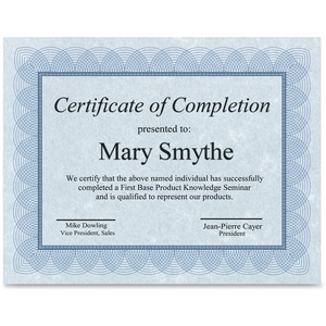 Regent Certificate