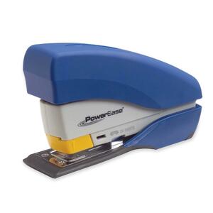 Swingline Compact Power Ease Half-Strip Stapler - Desktop Stapler - 20 Sheets Capacity - 105 Staple Capacity - 1/2" Staple Size - Blue