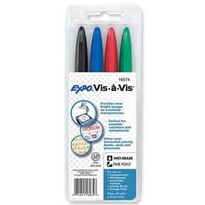 Wet Erase Overhead Transparency Markers