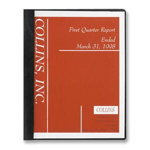 Ampad Executive Report Cover - Letter - 8.5" x 11" - 100 Sheet x 0.5" Capacity - 25 / Box - Clear