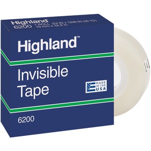 Highland Permanent Invisible Transparent Tape - Click Image to Close