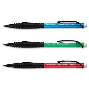 Paper Mate Clickster Mechanical Pencil - 0.5 mm Lead Size - Transparent Barrel - 12 / Box