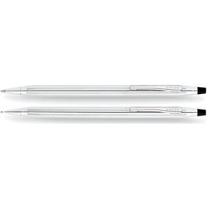 Classic Century Lustrous Chrome Ballpint Pen & 0.7mm Pencil Set