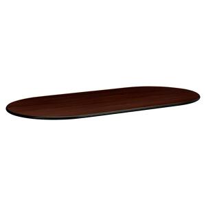 48"x96" Oval Mahogany Conference Table Top