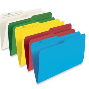 1/2 Cut Tab Vertical Colored File Folder