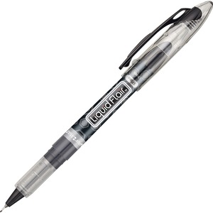 Paper Mate Liquid Expresso Porous Point Pen - Black Ink - Translucent Barrel - 1 Dozen